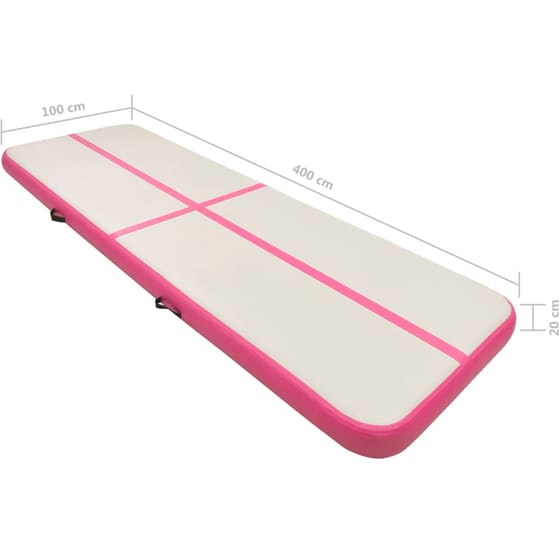 Στρώμα Γυμναστικής VidaXL από PVC 400x100x20 cm - Ροζ image 14