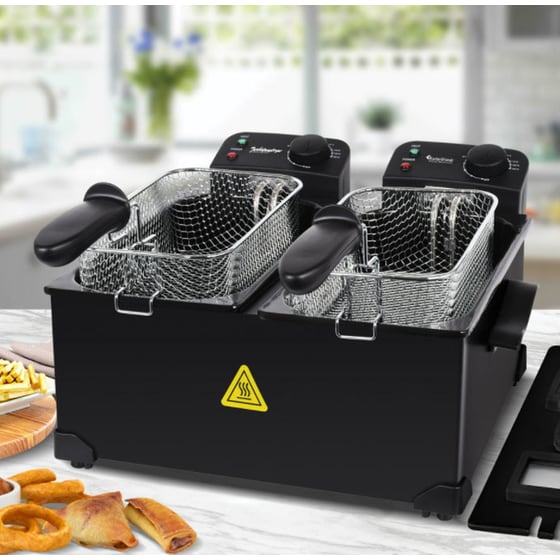 TURBOTRONIC TT-DF2 με Καπάκι 3600 W 6 L Μαύρο Φριτέζα Λαδιού image 5