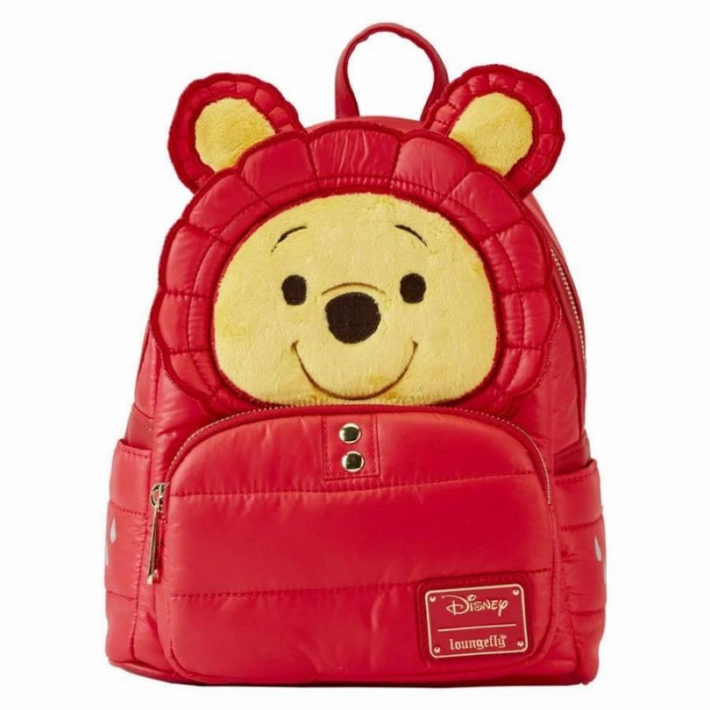 LOUNGEFLY Σακίδιο Πλάτης Loungefly Disney: Winnie The Pooh Puffer Jacket Cosplay - Κόκκινο