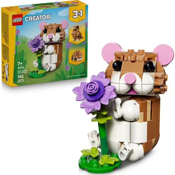 LEGO® Creator 3 σε 1 Χαριτωμένο Χάμστερ με Λουλούδι (31376) image 6