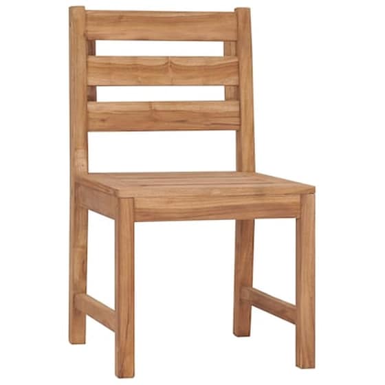 Vidaxl Καρέκλες Κήπου 2 Τεμ. Από Μασίφ Ξύλο Teak image 2