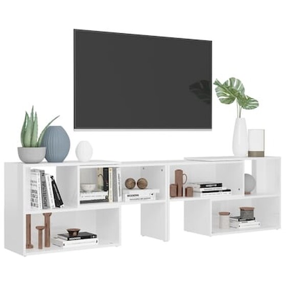 Έπιπλο Τηλεόρασης VidaXL Μοριοσανίδα 149x30x52cm - Λευκό image 4