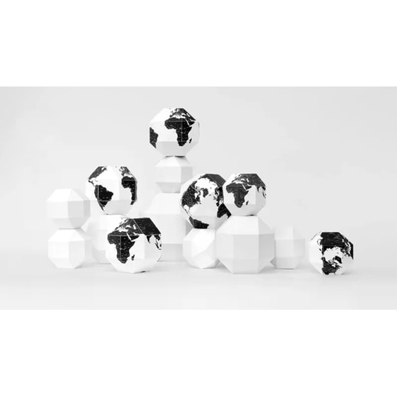 Υδρόγειος Σφαίρα Palomar Dearworld S 21cm - Λευκό/Μαύρο image 10