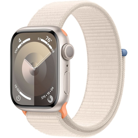 Apple Watch Series 9 Aluminium Starlight GPS 41mm - Starlight Sport Loop image 0