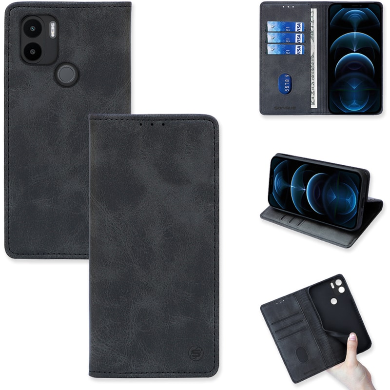 SONIQUE Θήκη Xiaomi Redmi A2 Plus - Sonique Vintage Magnet Book - Βεραμάν