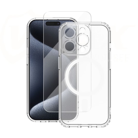 Σετ Θήκη & Tempered Glass Apple iPhone 11 Pro Max - VΜax με MagSafe Premium Set - Clear image 0