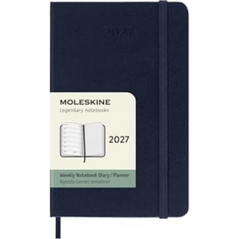 Ημερολόγιο Εβδομαδιαίο 2027 Moleskine 12M Pocket Hardcover Μπλε