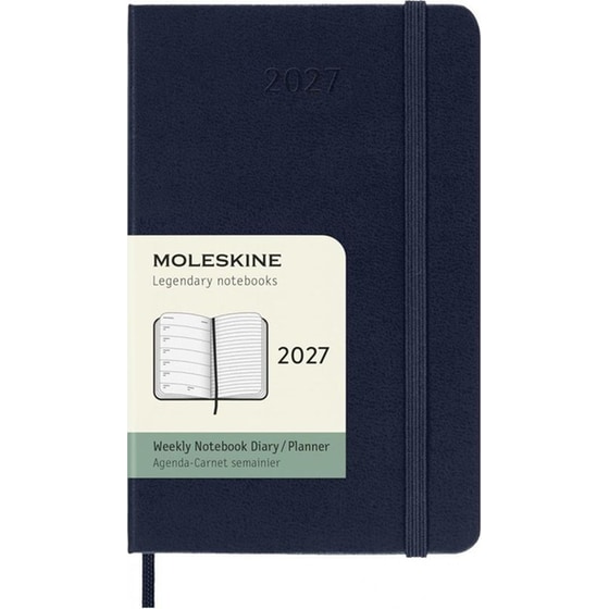 Ημερολόγιο Εβδομαδιαίο 2027 Moleskine 12M Pocket Hardcover Μπλε image 0