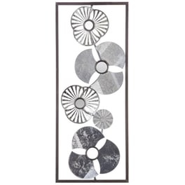 Διακοσμητικό Τοίχου Spitishop A-S  148279C Μεταλλικό 25x3x61 cm - Ασημί
