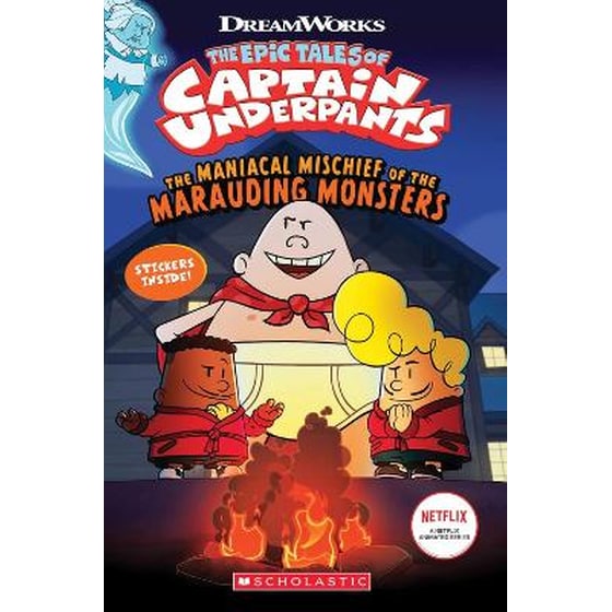 Captain Underpants: Maniacal Mischief of the Marauding Monsters (with stickers) image 0
