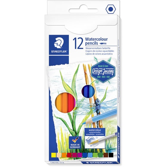 Ξυλομπογιές Staedtler Watercolour Design Journey (12 Τεμάχια) image 0