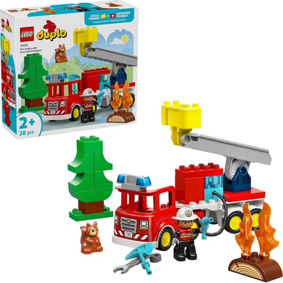 LEGO® Duplo® Fire Truck with Hose and Firefighter (10473) image 1