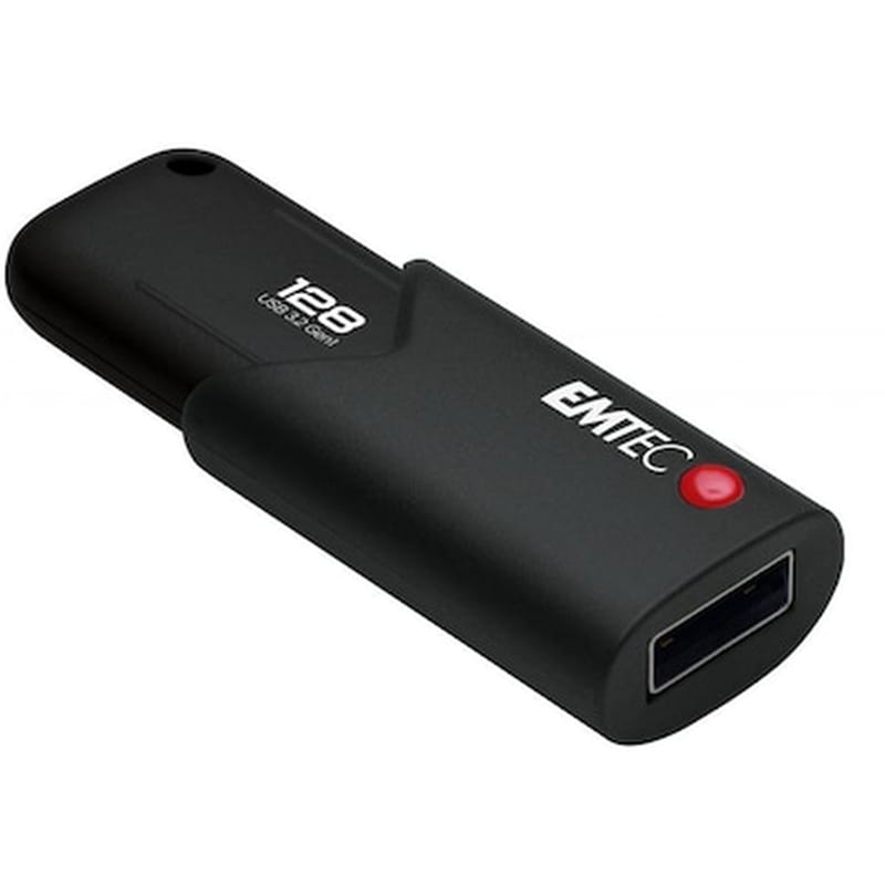 EMTEC Emtec Click Secure 128GB USB 3.2 Stick Μαύρο