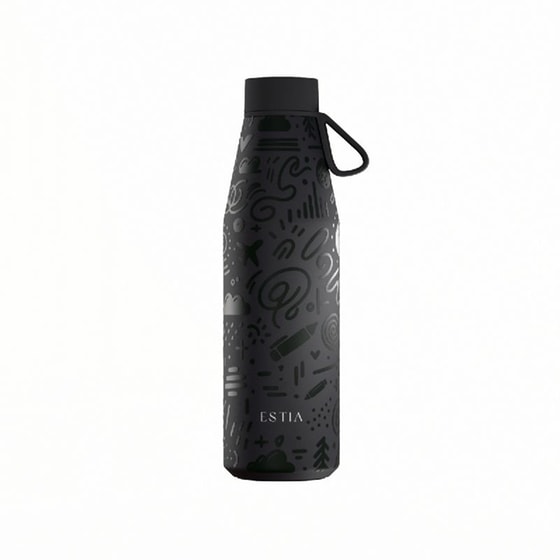 Μπουκάλι Θερμός Estia Save The Aegean Flow Noir Echo 500ml image 0