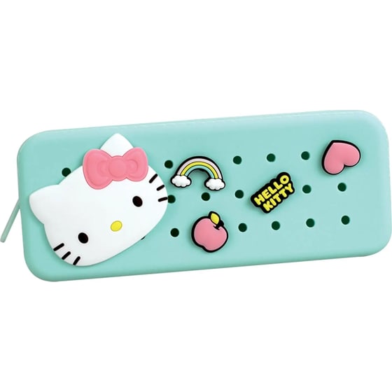 Κασετίνα Σιλικόνης Gim Hello Kitty με Pins Mint Green image 0
