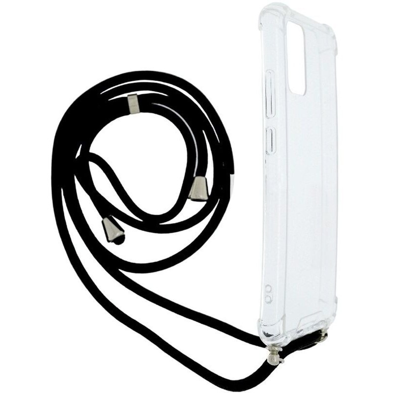 ANCUS Θήκη Samsung Galaxy A02/Galaxy A02s - Ancus Crossbody με Κορδόνι - Transparent