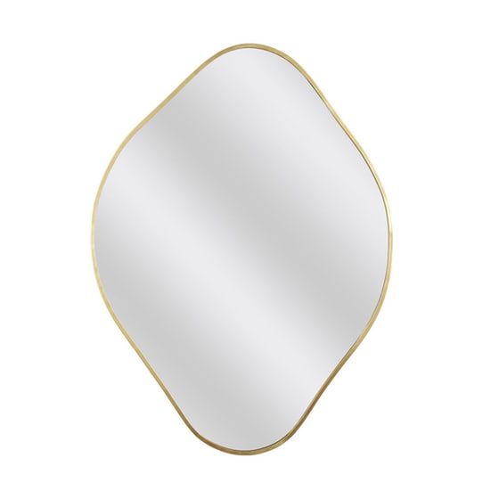 Καθρέπτης Τοίχου Home Deco Factory Hd0113 Μεταλλικός 44x60 cm - Χρυσός image 0