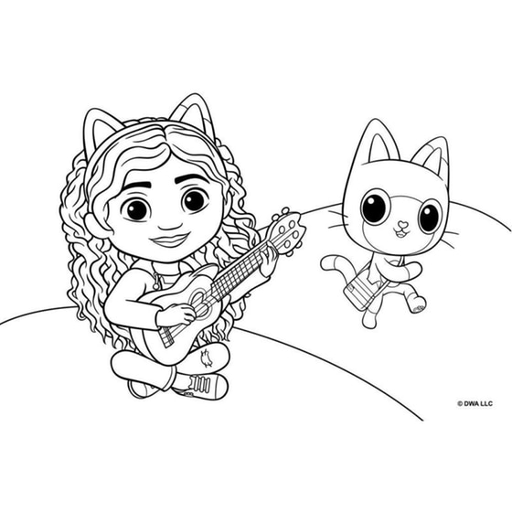 Μπλοκ Ζωγραφικής Διακάκης Με Αυτοκόλλητα 23Χ33 Gabby's Dollhouse 40 Φύλλων (1 Τεμάχιο) image 4