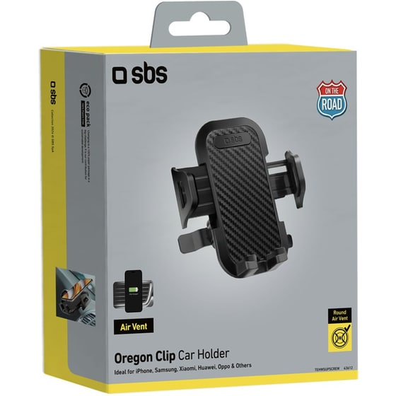 Βάση Στήριξης SBS TEHWSUPSCREW Car Holder με Βιδωτό Κλιπ Αεραγωγού - Μαύρο image 1