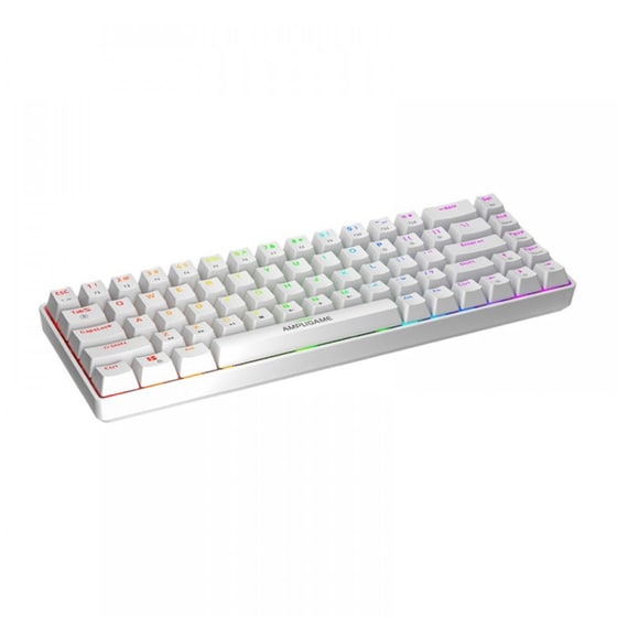 Fifine GK1 Gaming Μηχανικό Ενσύρματο Πληκτρολόγιο RGB Λευκό (US) image 1