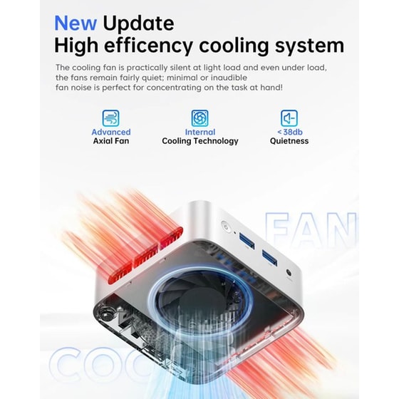 Desktop Acemagic V1 (Intel-N95/12 GB/256GB SSD/UHD Graphics/Win11Pro) image 1