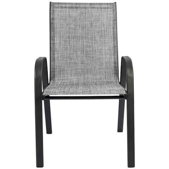 Πολυθρόνα Woodwell Μεταλλική Με Textilene 55x72x91cm - Γκρι image 2