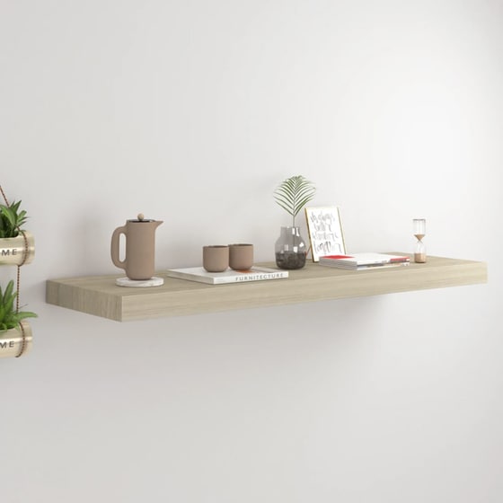 Ράφι Τοίχου VidaXL από MDF 80x23.5x3,8 cm - Δρυς/Φυσικό image 2