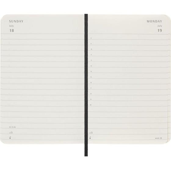 Ημερολόγιο Ημερήσιο 2027 Moleskine 12M Pocket Soft Cover Μαύρο image 2