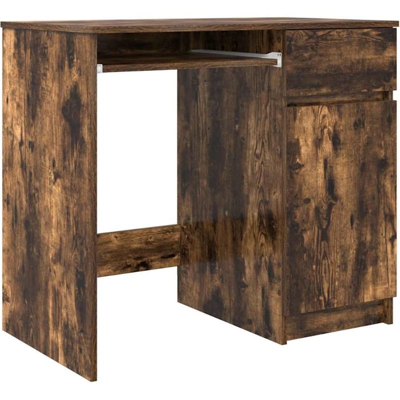 Γραφείο VidaXL από Επεξεργασμένο Ξύλο 86x49x76 cm - Καπνιστή Δρυς