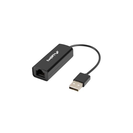 Lanberg Nc-0100-01 Cable Interface/gender Adapter Usb-a Rj-45 Black image 0