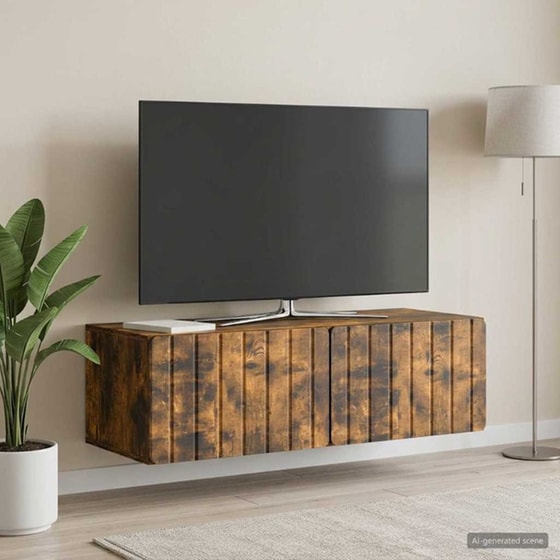 Επιτοίχιο Έπιπλο Τηλεόρασης VidaXL 98x41x30 cm image 2