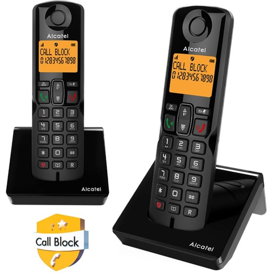 Ασύρματο Τηλέφωνο Alcatel S280 EWE DUO - Μαύρο image 0