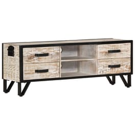 Έπιπλο Τηλεόρασης VidaΧL Ξύλινο 110x30x41cm - Γκρι/Μαύρο