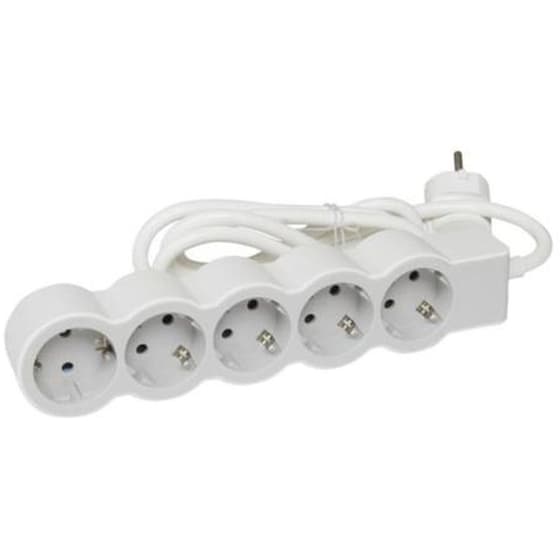 Πολύπριζο Legrand 5 θέσεων 1.5m - Λευκό image 1