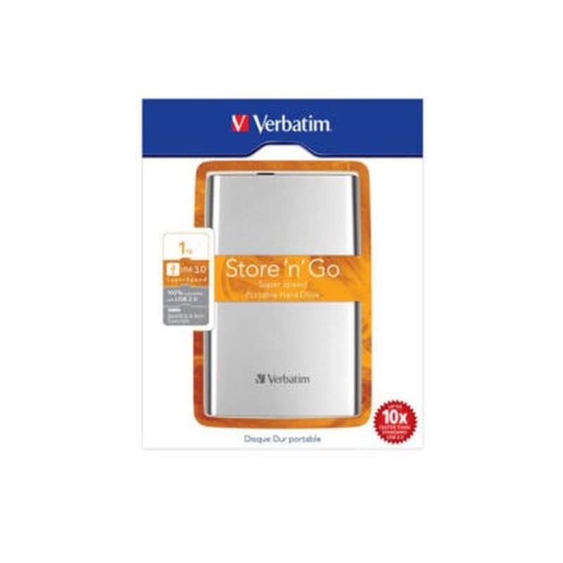 Verbatim Store n Go Portable 53071 - 1 TB - Ασημί