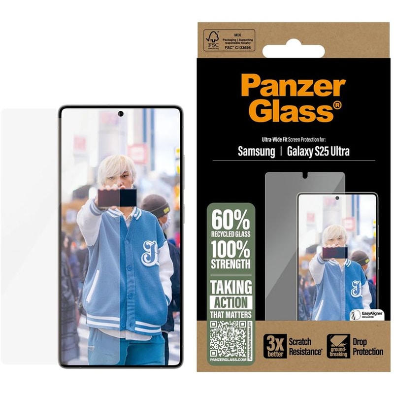 PANZERGLASS Προστατευτικό οθόνης Samsung Galaxy S25 - PanzerGlass Ultra Wide Fit Screen Protection