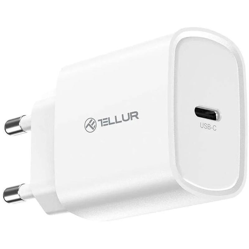Φορτιστής Πρίζας Tellur TLL151421 USB-C 20 W - Λευκό