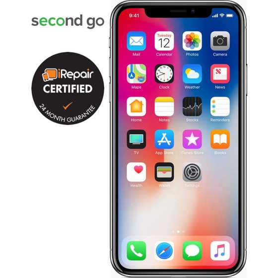 Μεταχειρισμένο Apple iPhone X 256GB Space Gray second go Certified by iRepair image 4