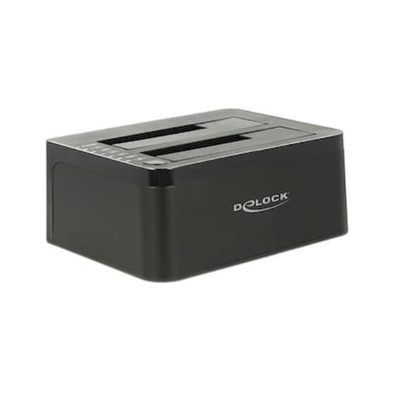 HDD Docking Station Delock – 2x SATA III, USB 3.0, Clone image 0