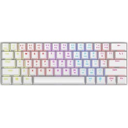 Lamtech Pluto Gaming Ενσύρματο Μηχανικό Πληκτρολόγιο RGB Λευκό (US)