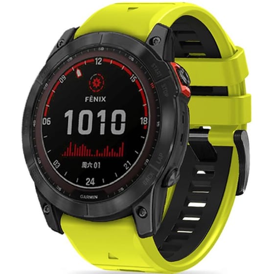 Λουράκι Tech-Protect Iconband Pro για Garmin Fenix 3/5X/3HR/5X Plus/6X/6X Pro/7X - Lime / Black image 0
