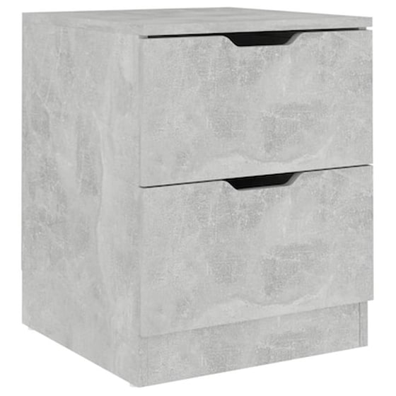 Vidaxl Κομοδίνο Γκρι Σκυροδέματος 40 X 40 X 50 Εκ. Από Μοριοσανίδα image 2