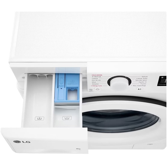 LG F4R3009NSWW 9 kg 1.400 Στροφές Λευκό Πλυντήριο Ρούχων image 5