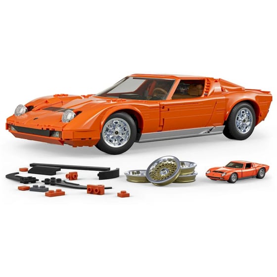 Αυτοκίνητο Mattel Hot Wheels Brick Shop: Elite Series - Lamborghini '71 Miura P400 SV image 1