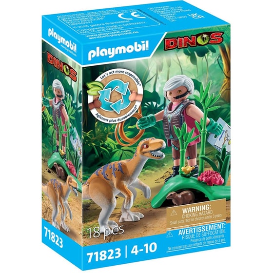 Playmobil Εξερευνιτής Και Βελοσιράπτορ (71823) image 0