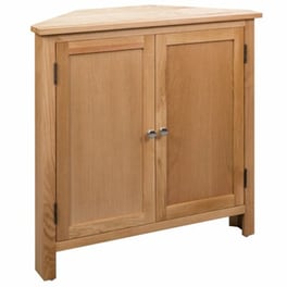Vidaxl Ντουλάπι Γωνιακό 80 X 33,5 X 78 Εκ. Από Μασίφ Ξύλο Δρυός