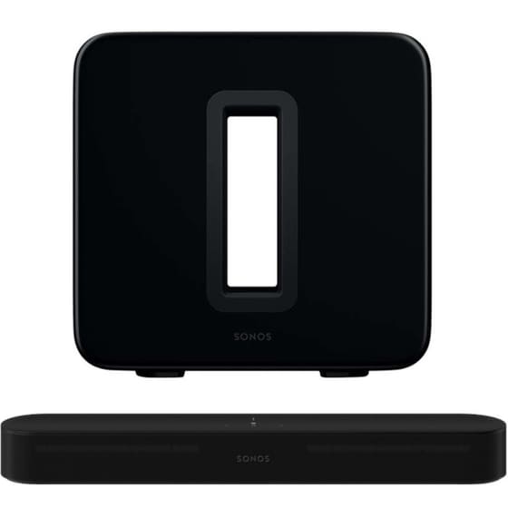 Sonos Beam Soundbar 80W 2.0 + Subwoofer Sonos Sub (Gen3) - Μαύρο image 0