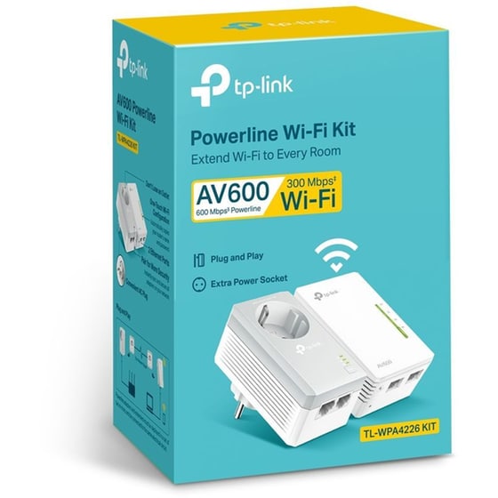 TP-Link AV500 TL-WPA4226KIT Powerline Διπλό Kit Ασύρματη Σύνδεση Passthrough έως 500Mbps με WiFi 4 και 2 Θύρες Ethernet image 4