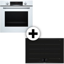 BOSCH HBA534BW3 & PXY875KW1E7 1 Lt Λευκό Εντοιχιζόμενος Σετ Φούρνος και Εστία