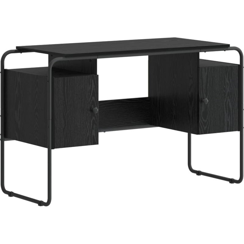 Γραφείο VidaXL με Αποθηκευτικό Χώρο 120x50,5x75,5 cm - Μαύρη Δρυς
